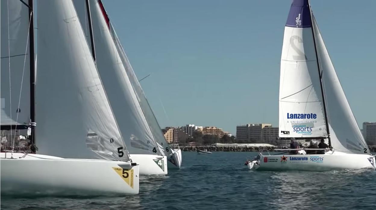 «Lanzarote ESD» avanza positivamente la Liga Europea de Vela