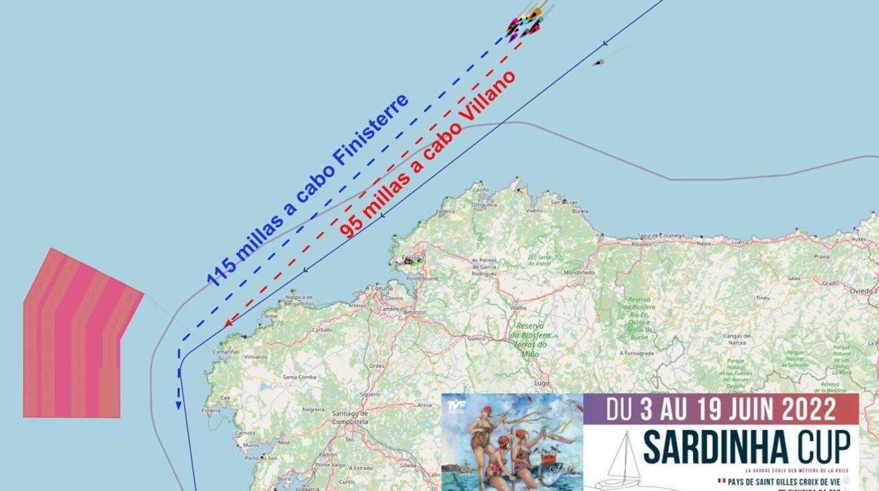 Los nueve primeros de la Sardinha Cup navegan apretados como sardinas