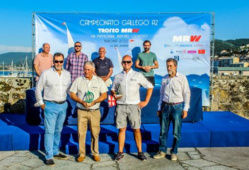 Ramada y Óscar Peixoto y Nano Yáñez y Manuel Fernández, campeones Gallegos de A Dos