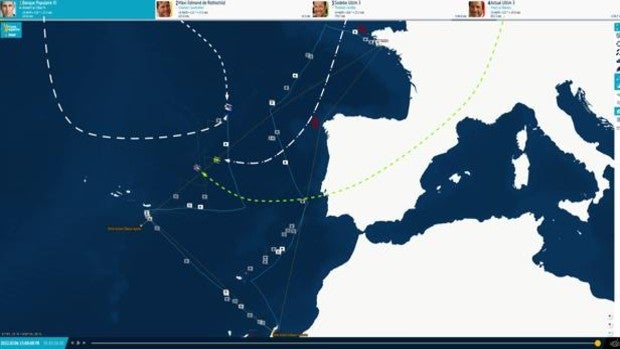 «Banque Populaire XI» en primera posición tras forzar un bordo por el este