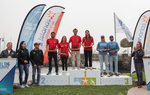 Jordi Xammar y Nora Brugman, campeones de la Lanzarote International Regatta