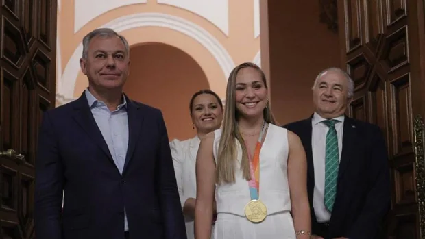 Irene Guerrero, campeona del mundo, recibida con honores en el Ayuntamiento de Sevilla
