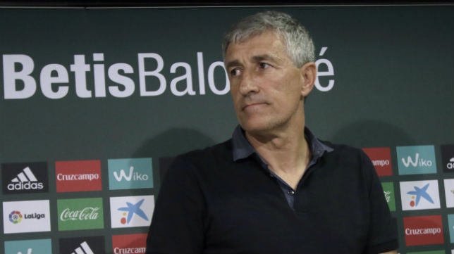 Quique Setién: «El Cádiz CF nos complicará las cosas si pensamos que es de inferior categoría»