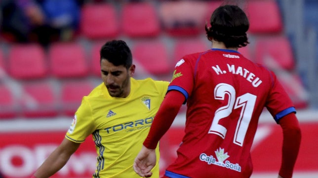 La pizarra del Numancia 1-0 Cádiz CF