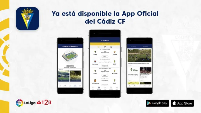 LLega la nueva APP del Cádiz CF