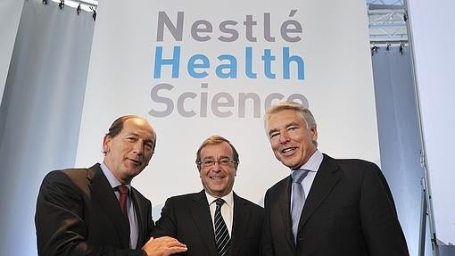 Luis Cantarell, en el centro, vicepresidente de Nestlé