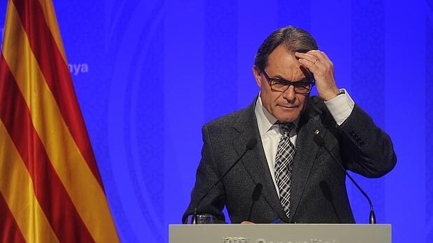 El presidente de la Generalitat ,Artur Mas