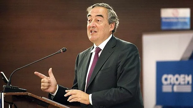 El presidente de la patronal CEOE, Juan Rosell