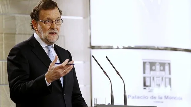 Mariano Rajoy, hoy, durante la rueda de prensa posterior al último consejo de ministros del año