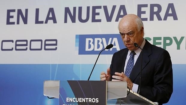 El presidente del BBVA, Francisco González