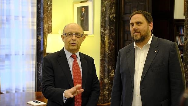 Reunión de Montoro y Junqueras la semana pasada