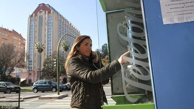 Cabina telefónica en Sevilla