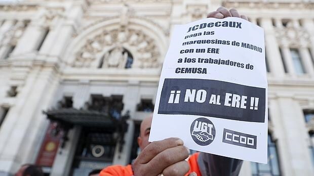 Trabajadores de Cemusa protestan por el ERE presentado por la compañía