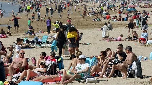 Playa de Salou (Tarragona) durante la pasada Semana Santa