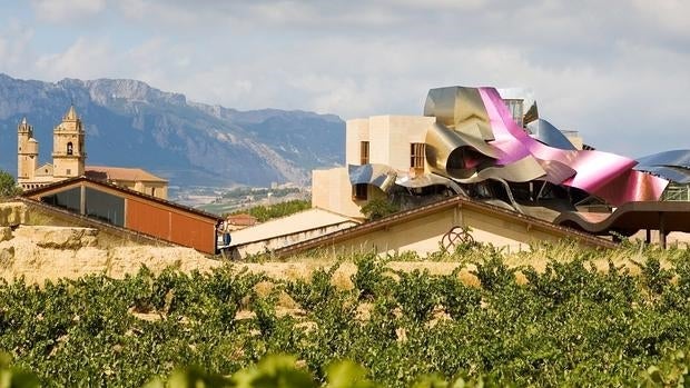 Vista de las Bodegas de Marqués de Riscal (Elciego, La Rioja)