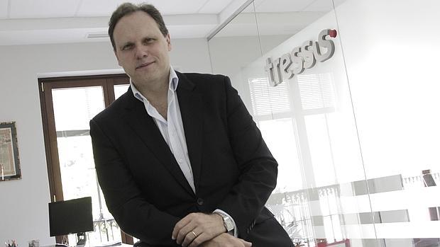 Daniel Lacalle, en las oficinas sevillanas de Tressis Gestión, donde mantuvo un encuentro con inversores