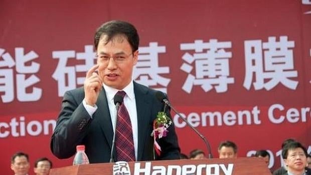 Li Hejun preside Hanergy quien protagonizó hace un año uno de los mayores desplomes bursátiles en la historia