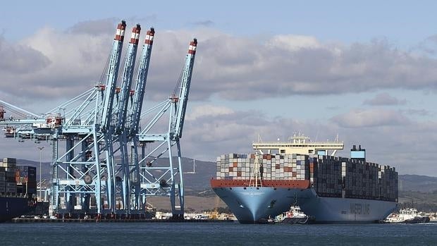 Vista del puerto de Algeciras (Cádiz)