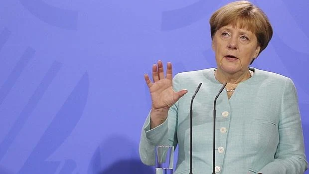 Angela Merkel, en una rueda de prensa