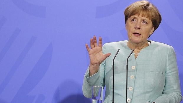 Angela Merkel, en una rueda de prensa