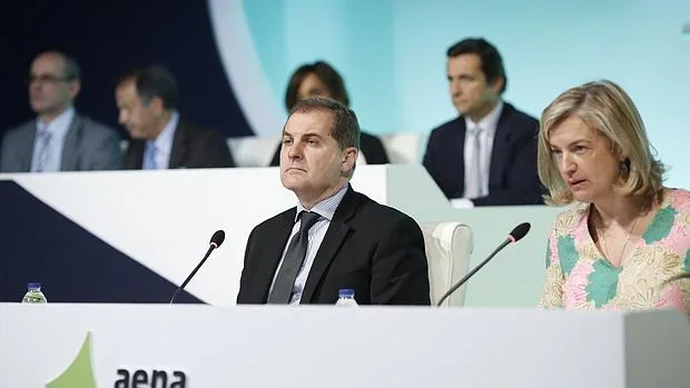 El presidente de AENA en la junta de accionistas de 2015