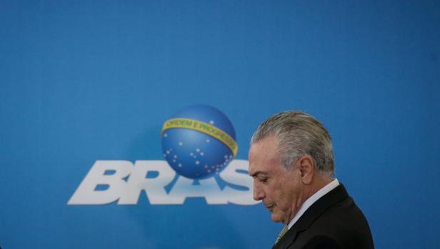Michel Temer, presidente interino de Brasil