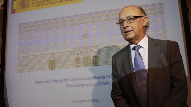 El ministro de Hacienda en funciones, Cristóbal Montoro