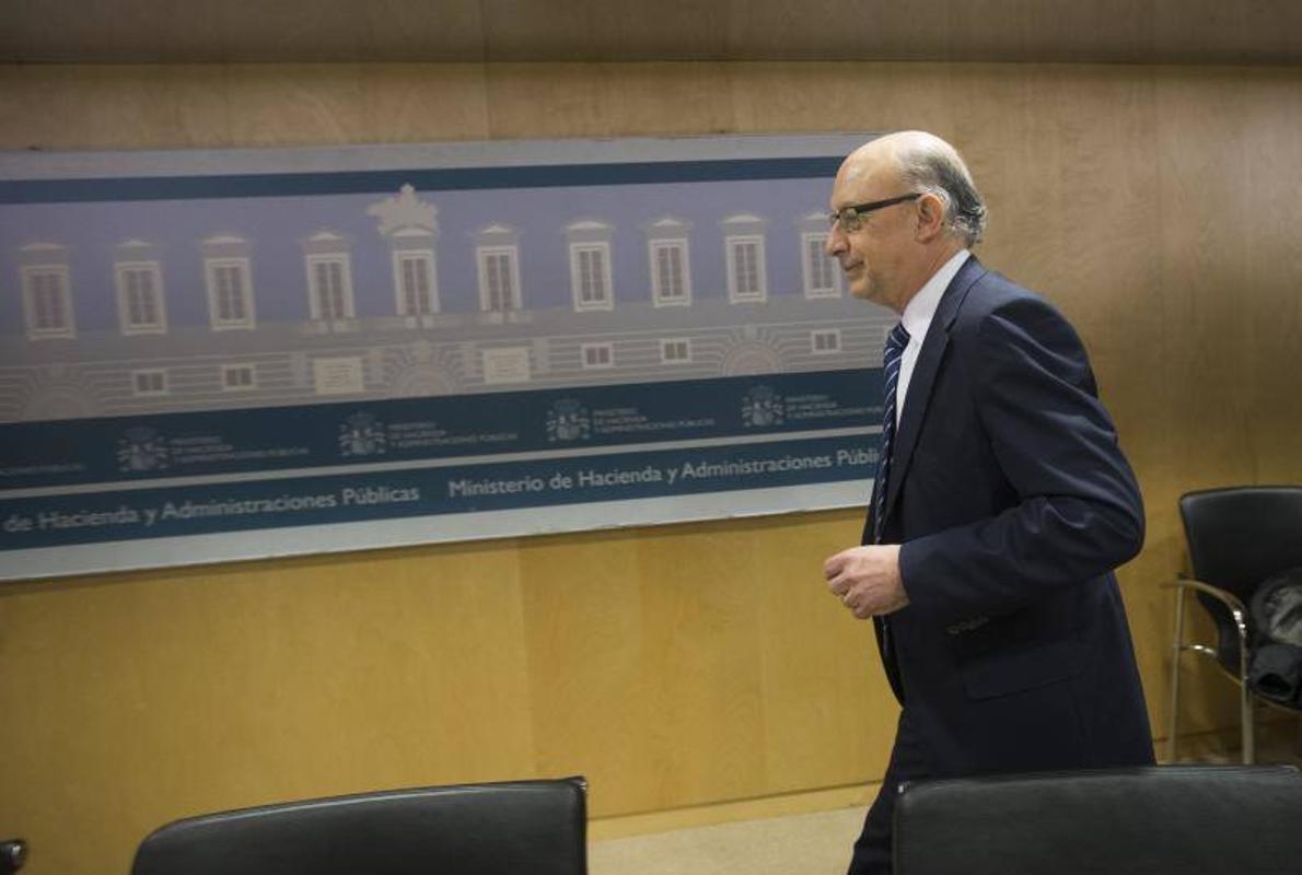 El ministro de Hacienda en funciones Cristóbal Montoro