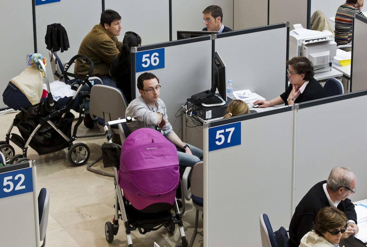 Sede de la Agencia Tributaria en periodo de declaración