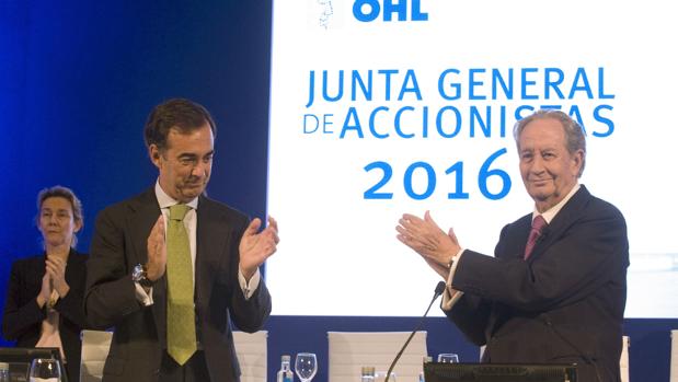 El actual presidente de OHL, Juan Villar-Mir de Fuentes, y Juan Miguel Villar Mir