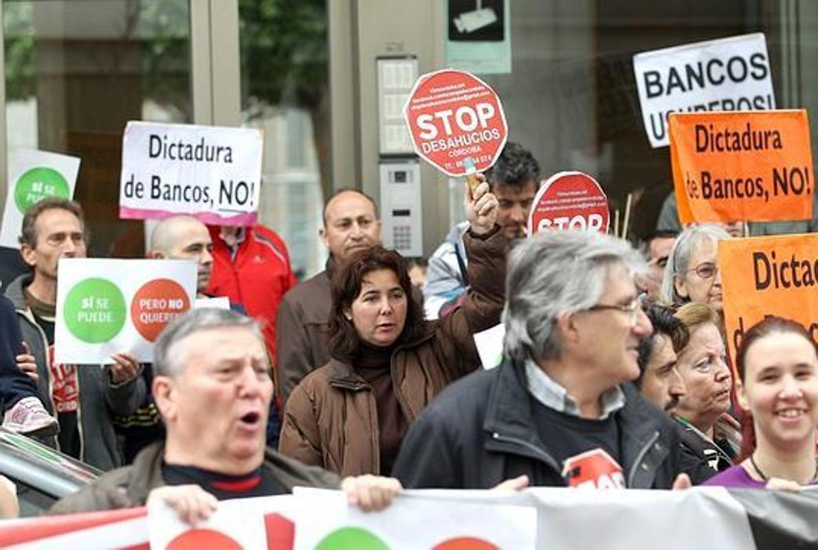 Imagen de archivo de una manifestación contra los desahucios