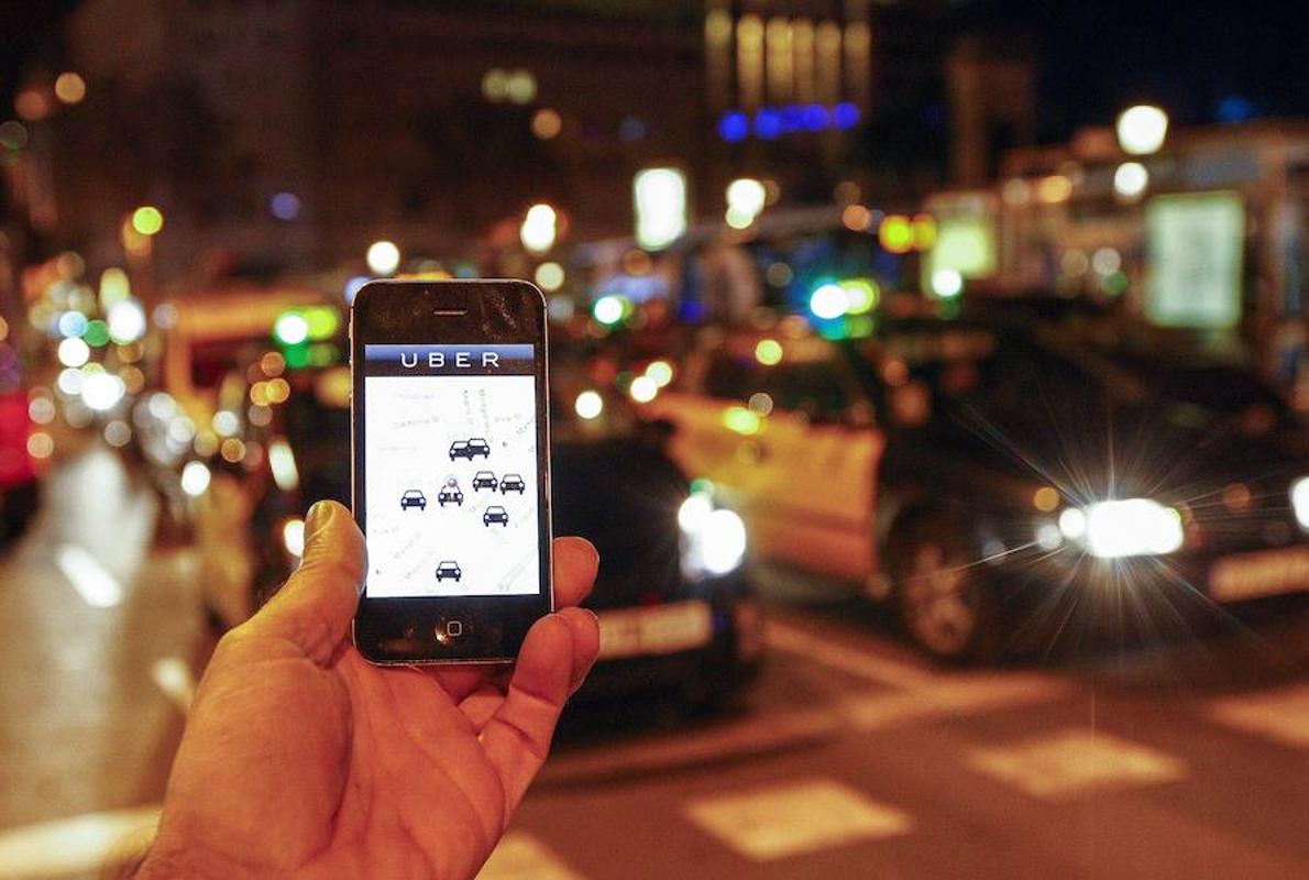 Una muestra del funcionamiento de la aplicación de Uber