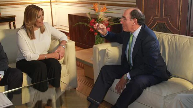 Susana Díaz y el presidente de Iberdrola, Ignacio Galán