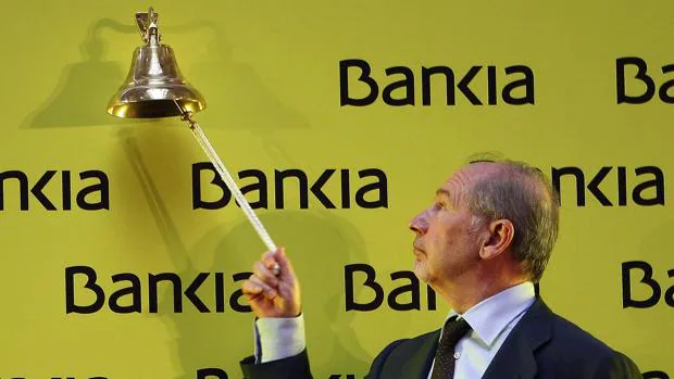 Rodrigo Rato, durante la salida a Bolsa de Bankia