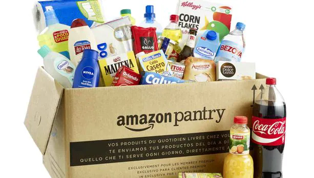 Caja de compra de productos no perecederos de Amazon Pantry