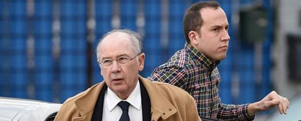 El expresidente de Caja Madrid Rodrigo Rato a su llegada a la Audiencia Nacional en San Fernando de Henares