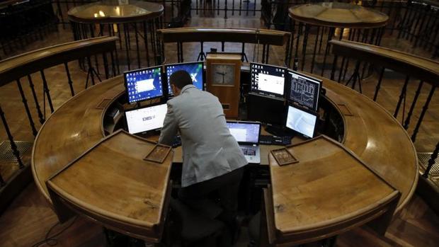 Interior del edificio de la Bolsa