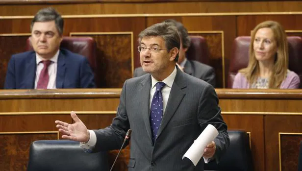 Rafael Catalá, ministro de Justicia, en el Congreso