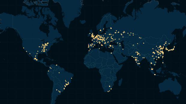 El mapa de los grandes fabricantes de automóviles en el mundo