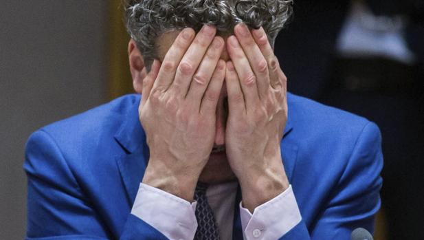 El presidente del Eurogrupo, el holandés Jeroen Dijsselbloem durante la reunión de los ministros de Economía de la eurozona, el Eurogrupo, en Bruselas, el pasado 20 de marzo