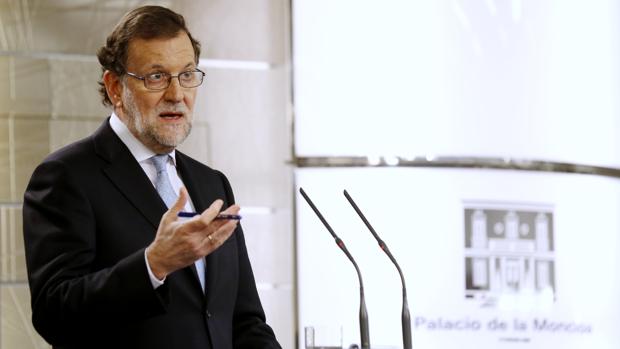 Mariano Rajoy, presidente del Gobierno, durante una rueda de prensa