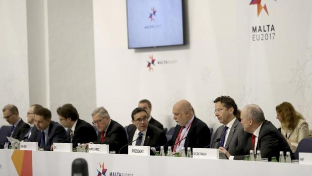 Reunión del Eurogrupo en La Valeta