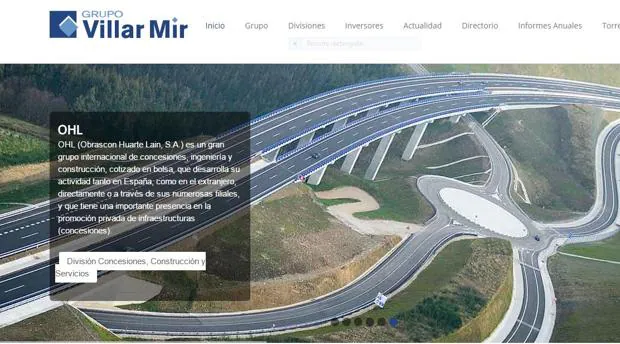 Página web de Villa Mir