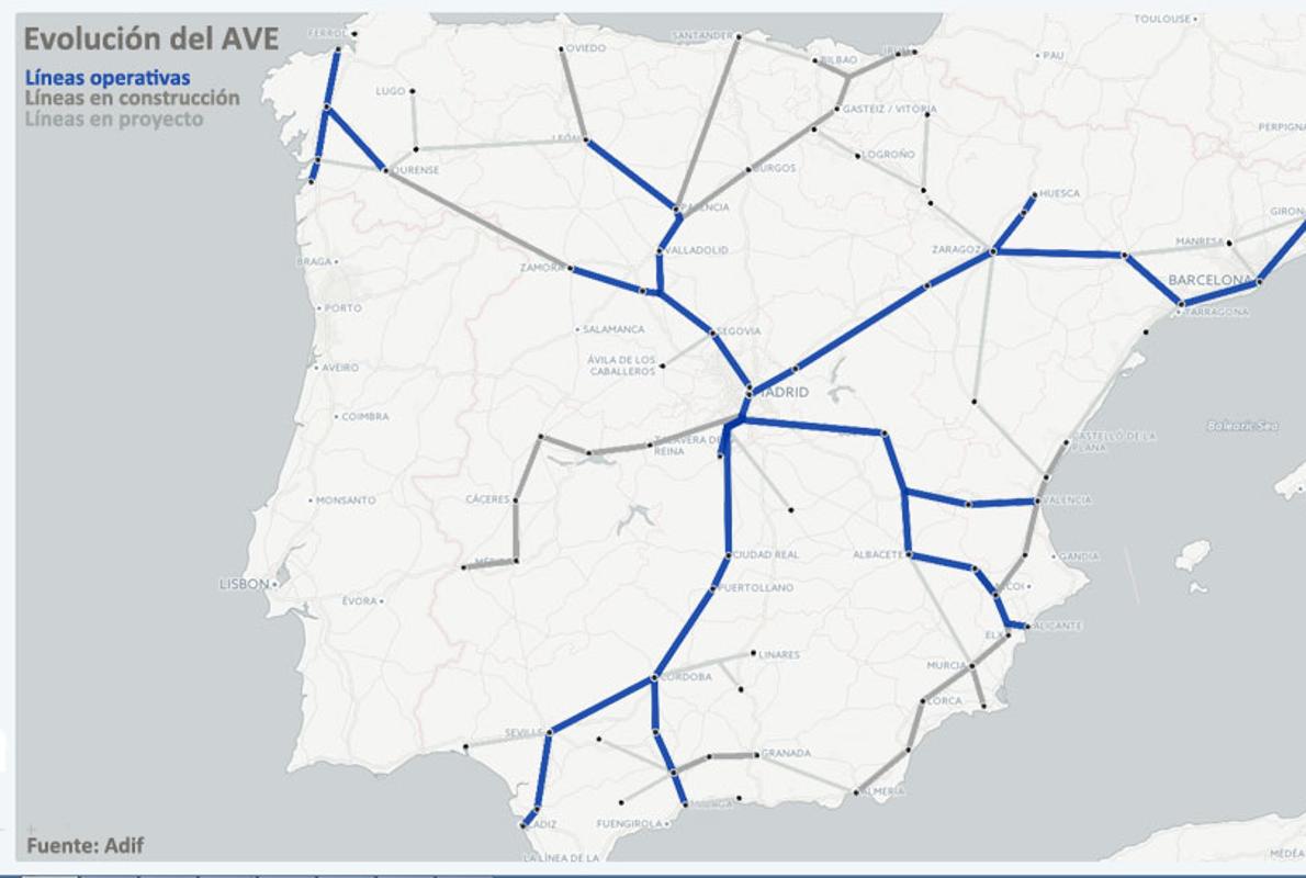 AVE, el tren que cambió España cumple 25 años