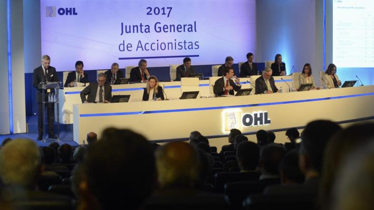 Última junta de accionistas de OHL