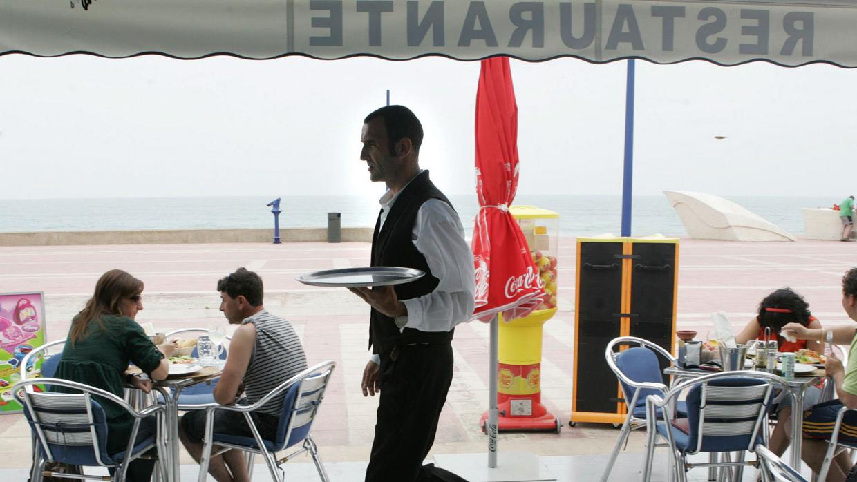 Restaurante en la playa de Chiclana de la Frontera, Cádiz