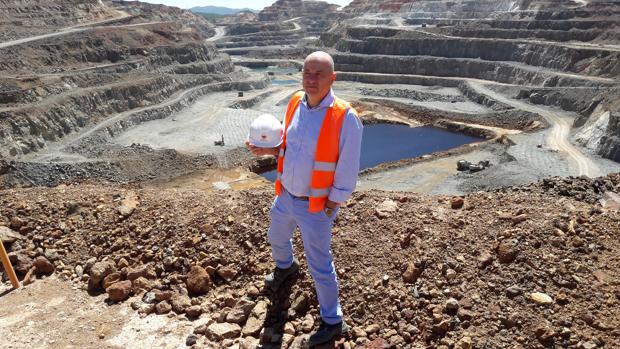 Alberto Lavandeira, CEO de Atalaya, en Cerro Colorado