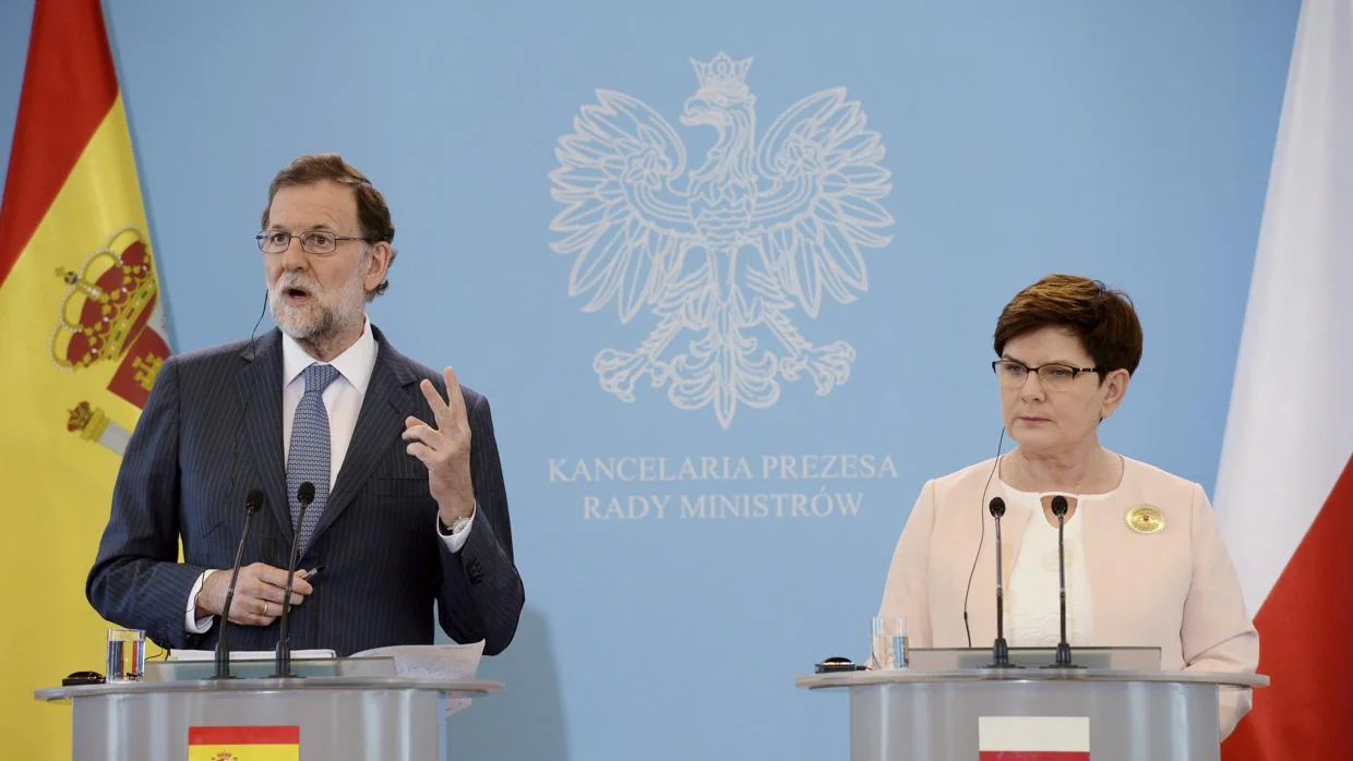 Mariano Rajoy, este viernes en Polonia