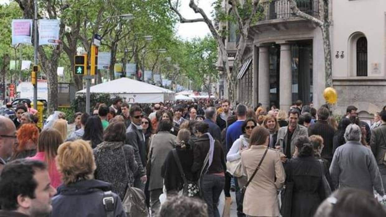 El Paseo de Gracia de Barcelona es una de las calles más concurridas de España