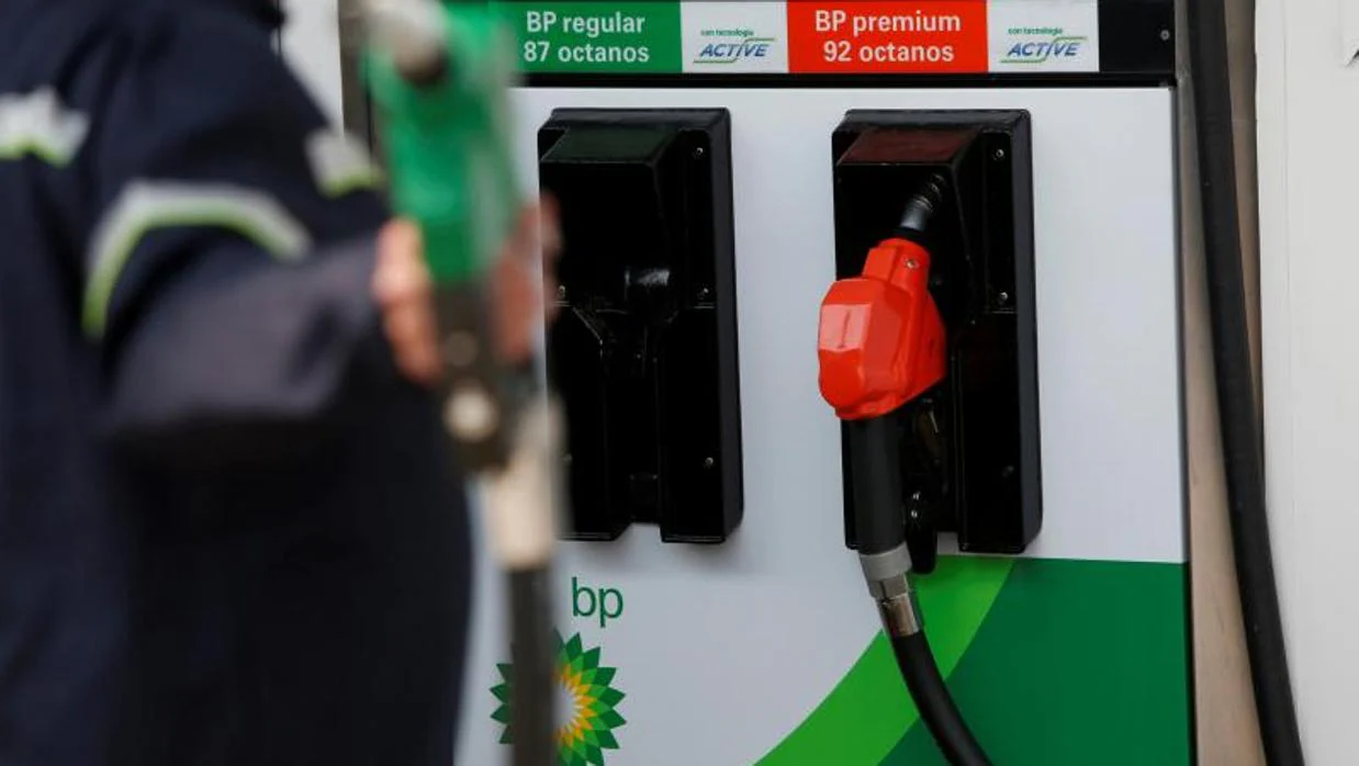 Logo de BP en una gasolinera
